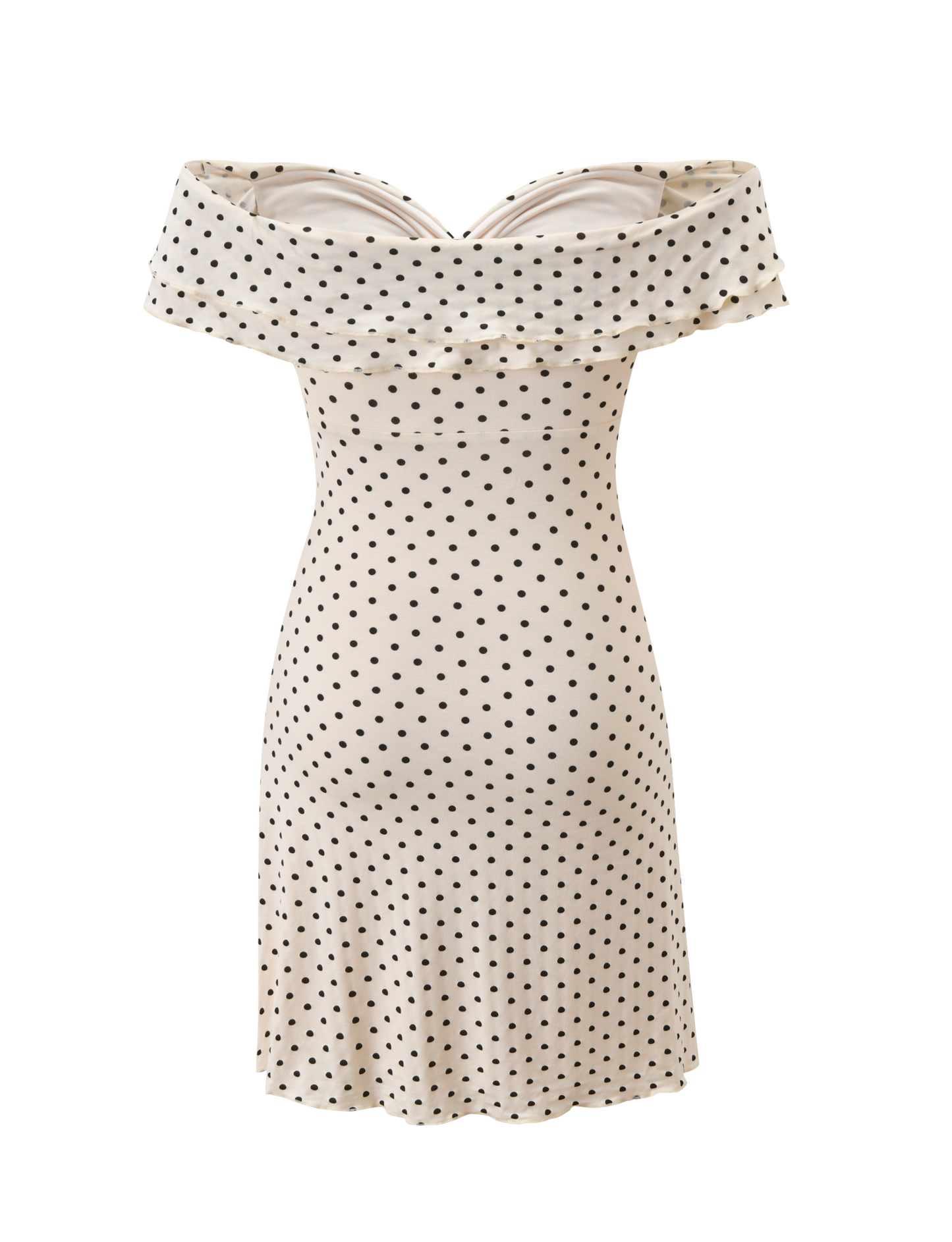 Polka Dot Mini Dress Butter-Soft Jersey for Day to Night