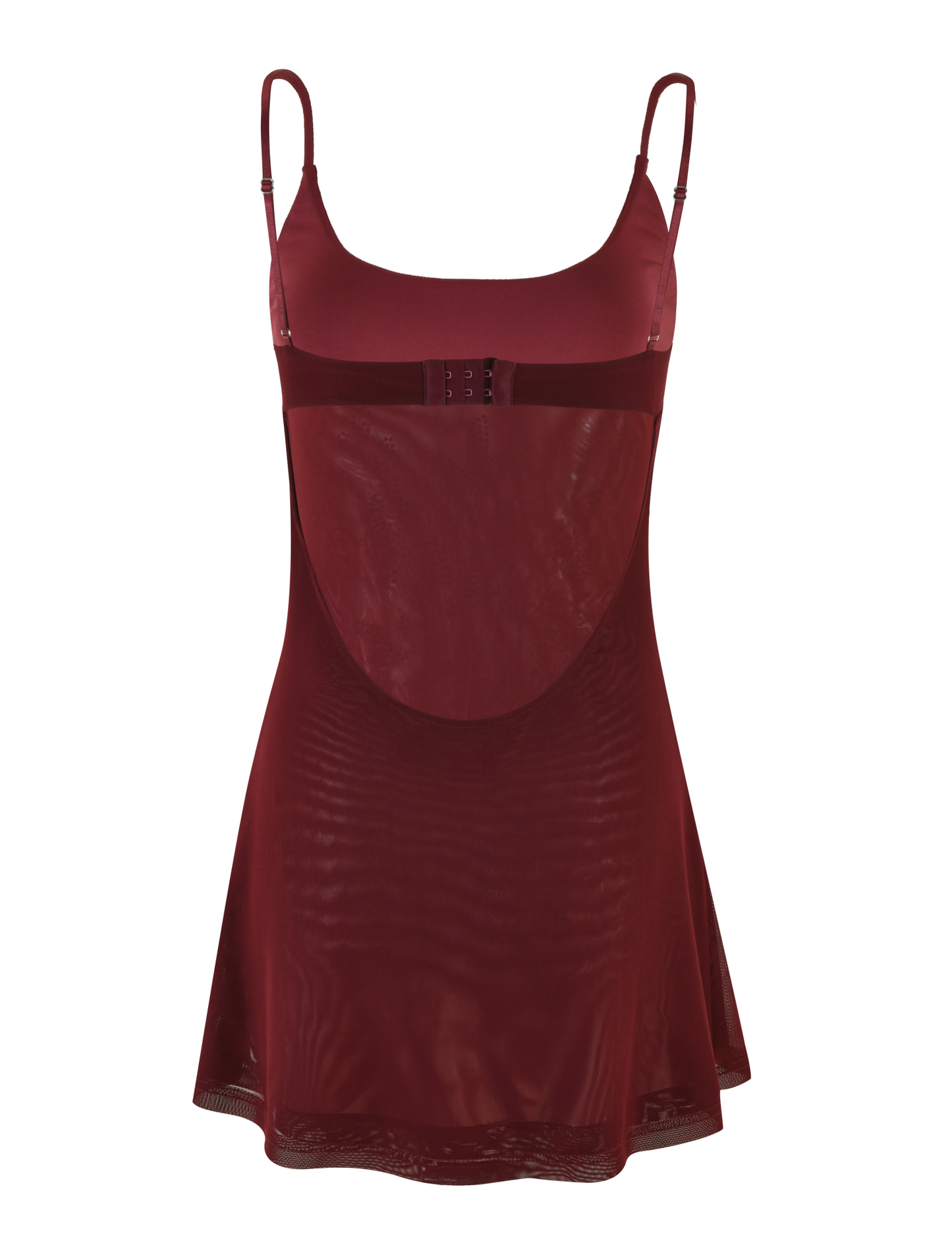 Wine Mini A-Line Dress Refined Silhouette for Occasion Wear