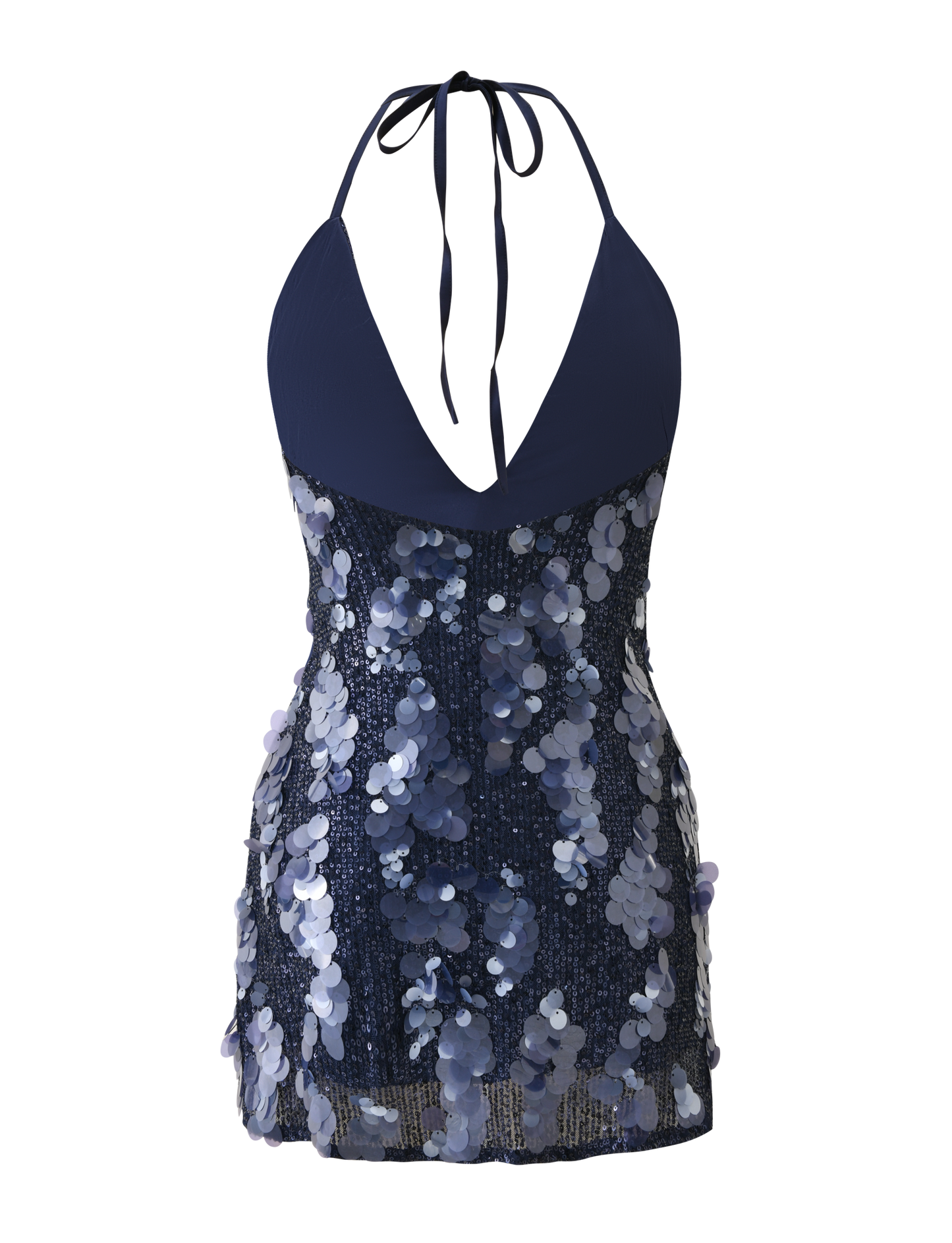 Sequin A-Line Mini Dress Shimmering Texture for Evening Allure