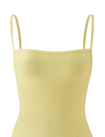 Bandage Mini Dress – Sculpting Square Neck