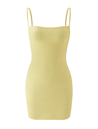 Bandage Mini Dress – Sculpting Square Neck