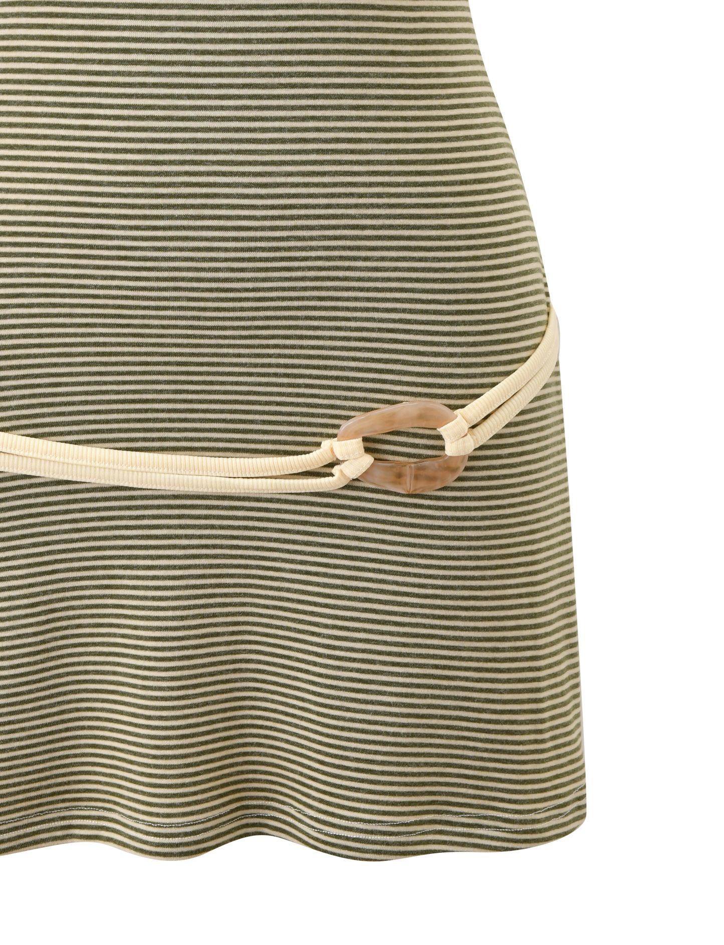 Striped Mini Dress with Spaghetti Straps