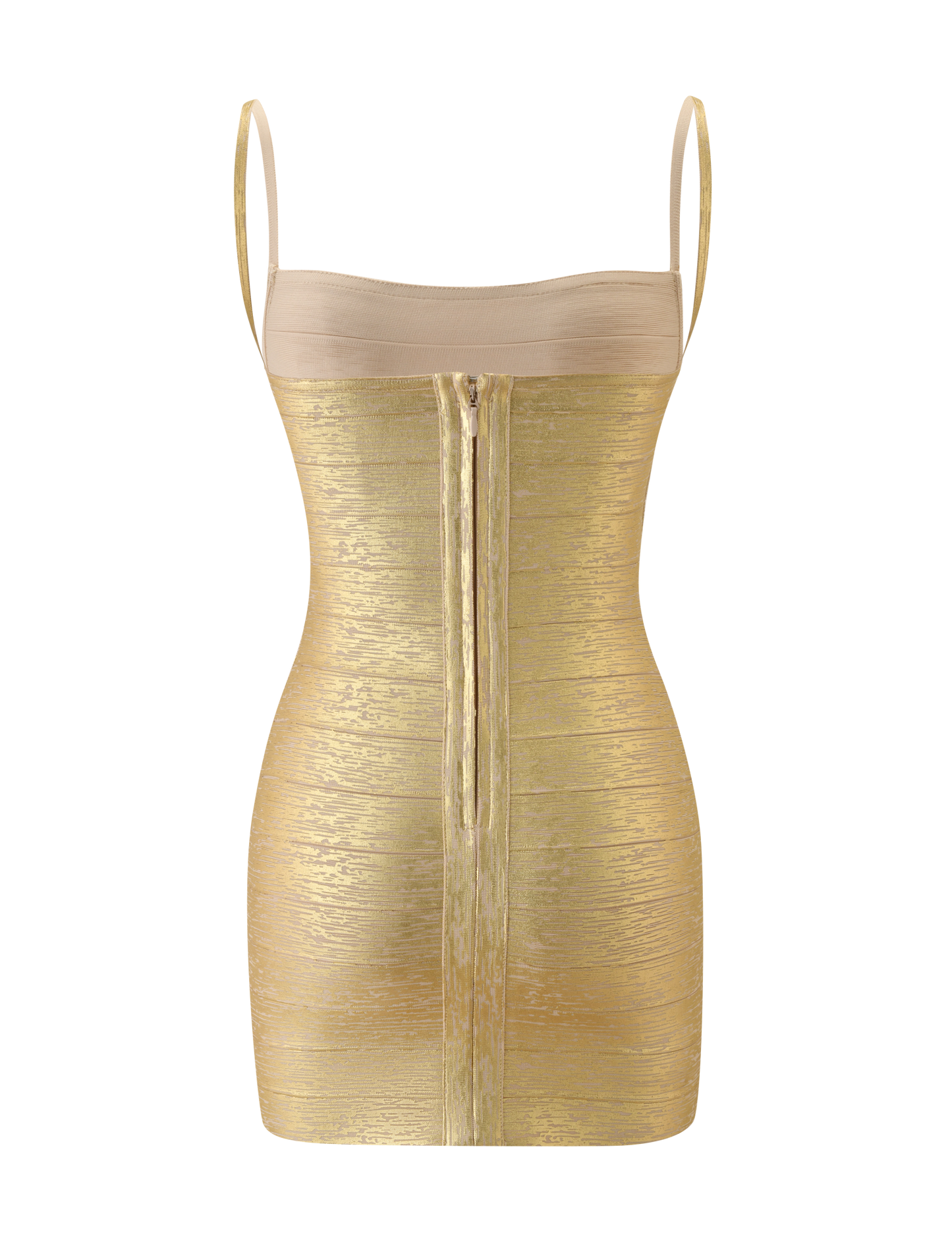 Metallic Bandage Mini Dress Sculpted Silhouette for Night Events