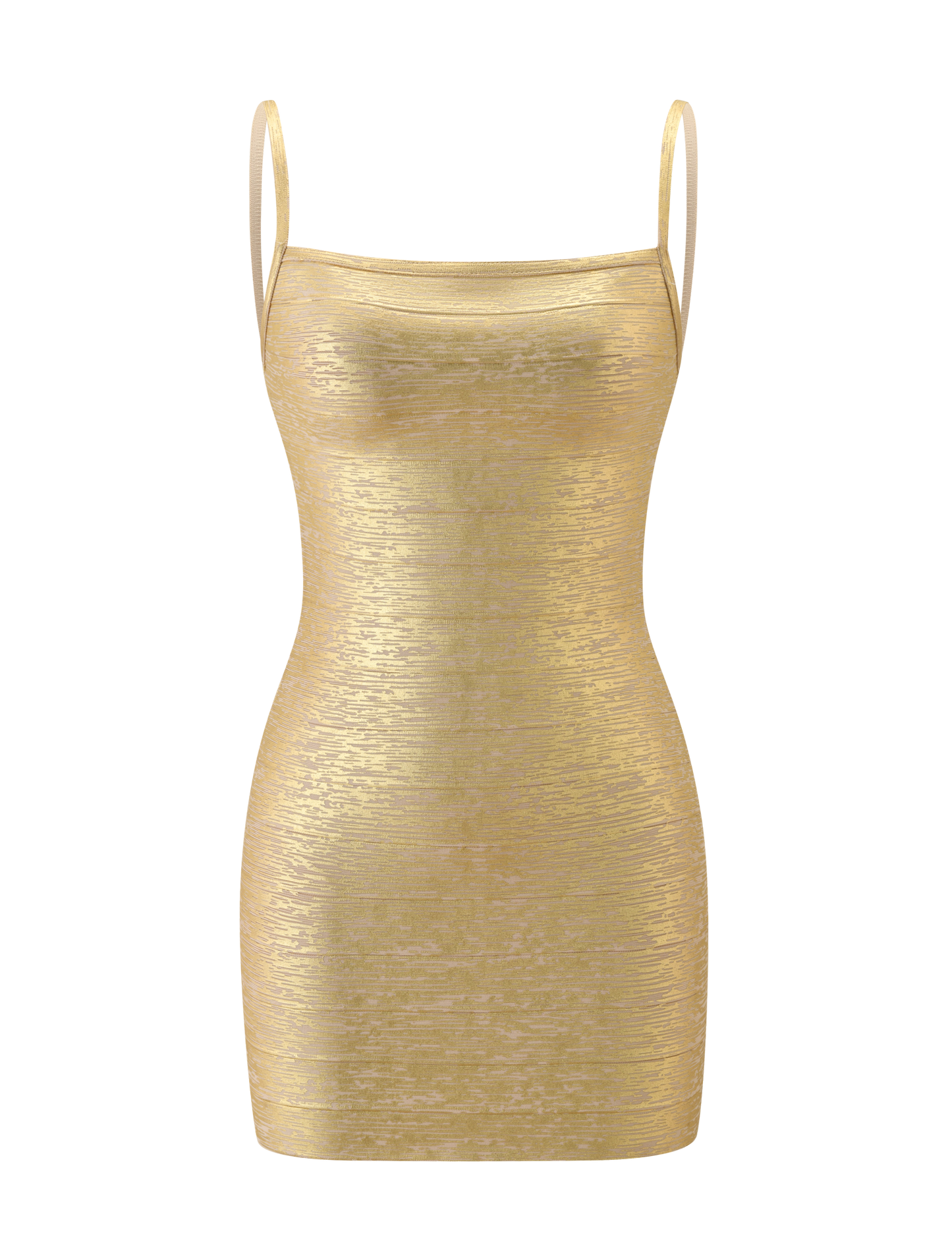 Metallic Bandage Mini Dress Sculpted Silhouette for Night Events