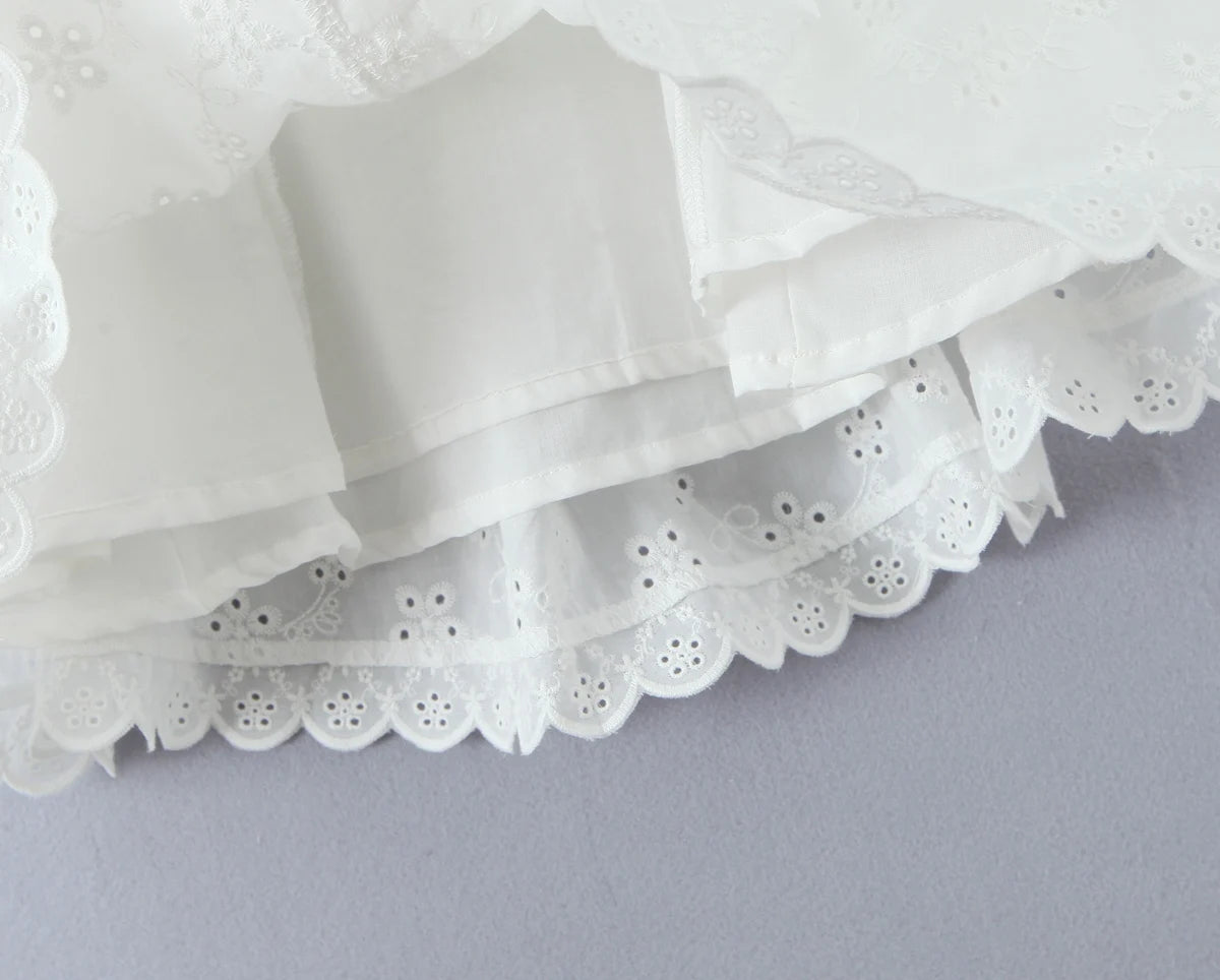 Women's Elegant Lace White Dress | Stylish V-Neck Sleeveless Bodycon Summer Mini Dress