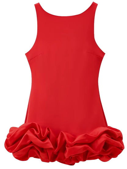 Ruffle Bodycon Mini Dress – Backless