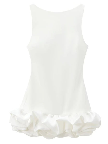Ruffle Bodycon Mini Dress – Backless