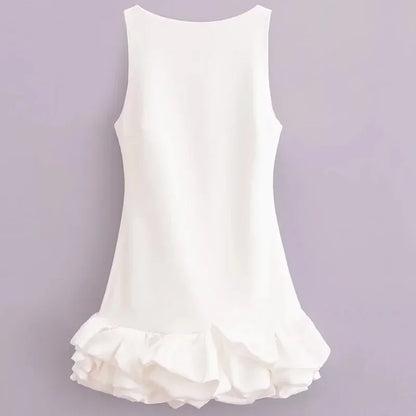 Ruffle Bodycon Mini Dress – Backless