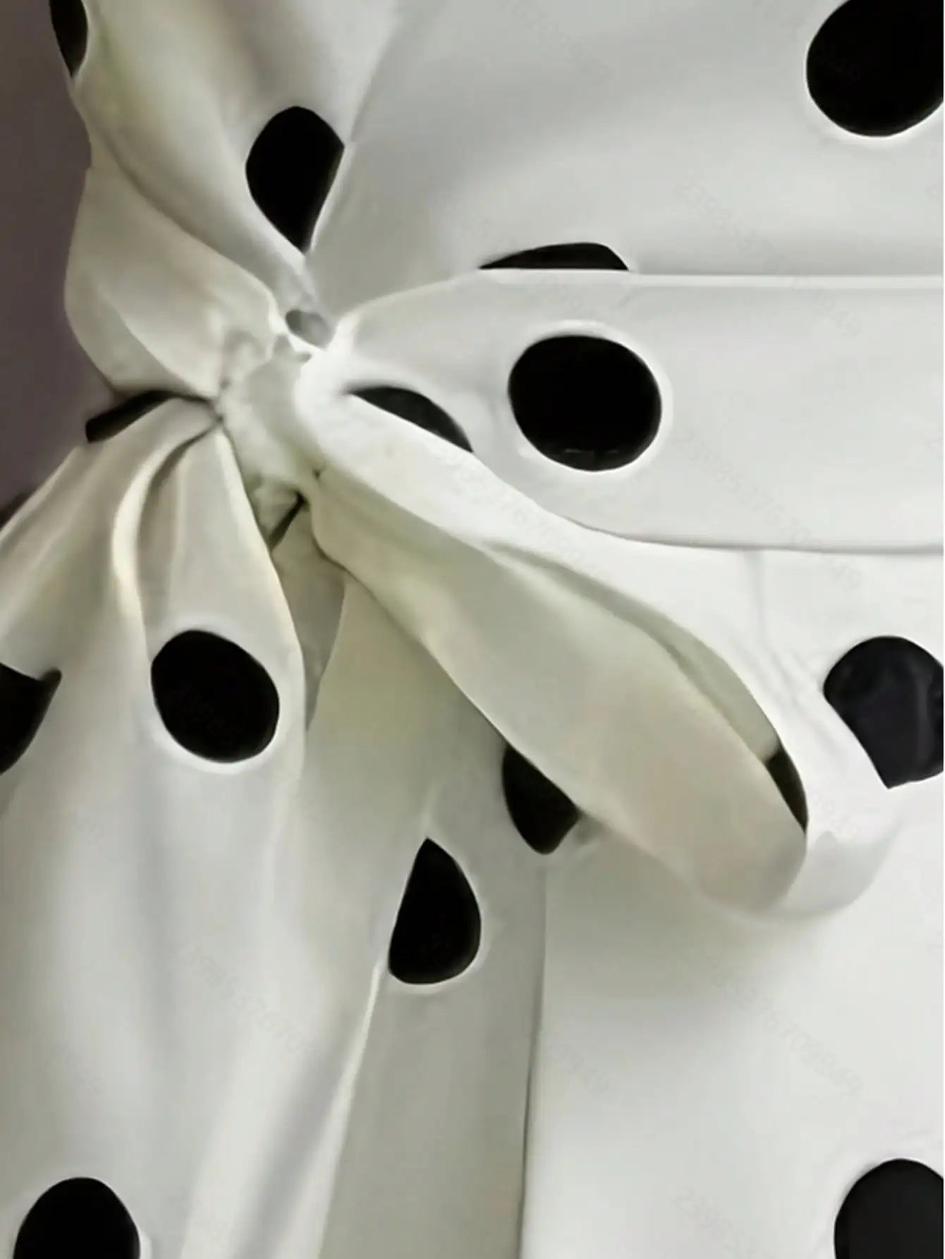 Women's Lightweight Polka Dot Wrap Dress | Elegant V-Neck Sleeveless Summer Dress