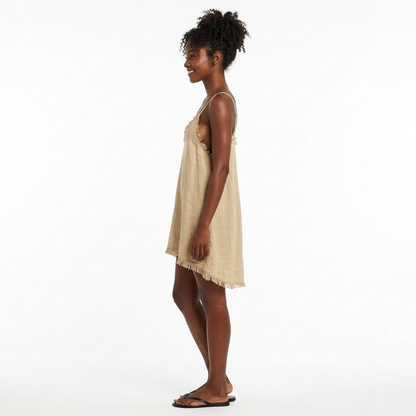 Linen Mini Dress – Relaxed Shift