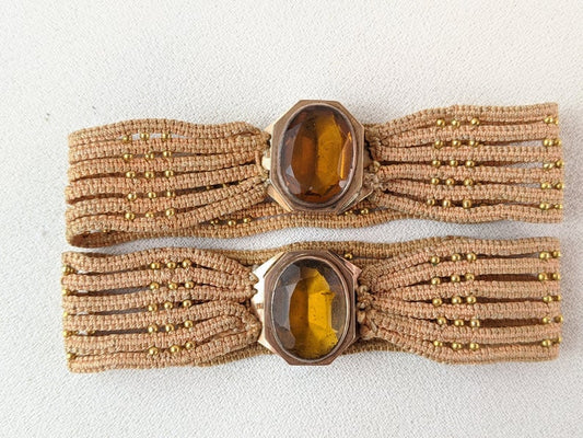 Late Georgian/Early Victorian Pair of Gold Bracelets