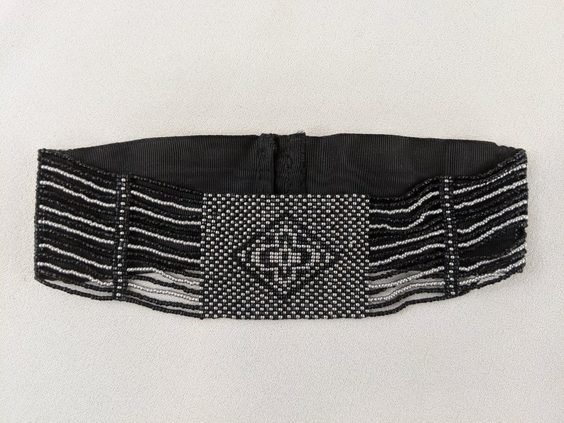 1910s-1920s Beaded Choker Collar Necklace