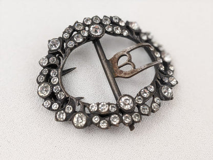 Georgian Silver and Paste Shoe Buckle