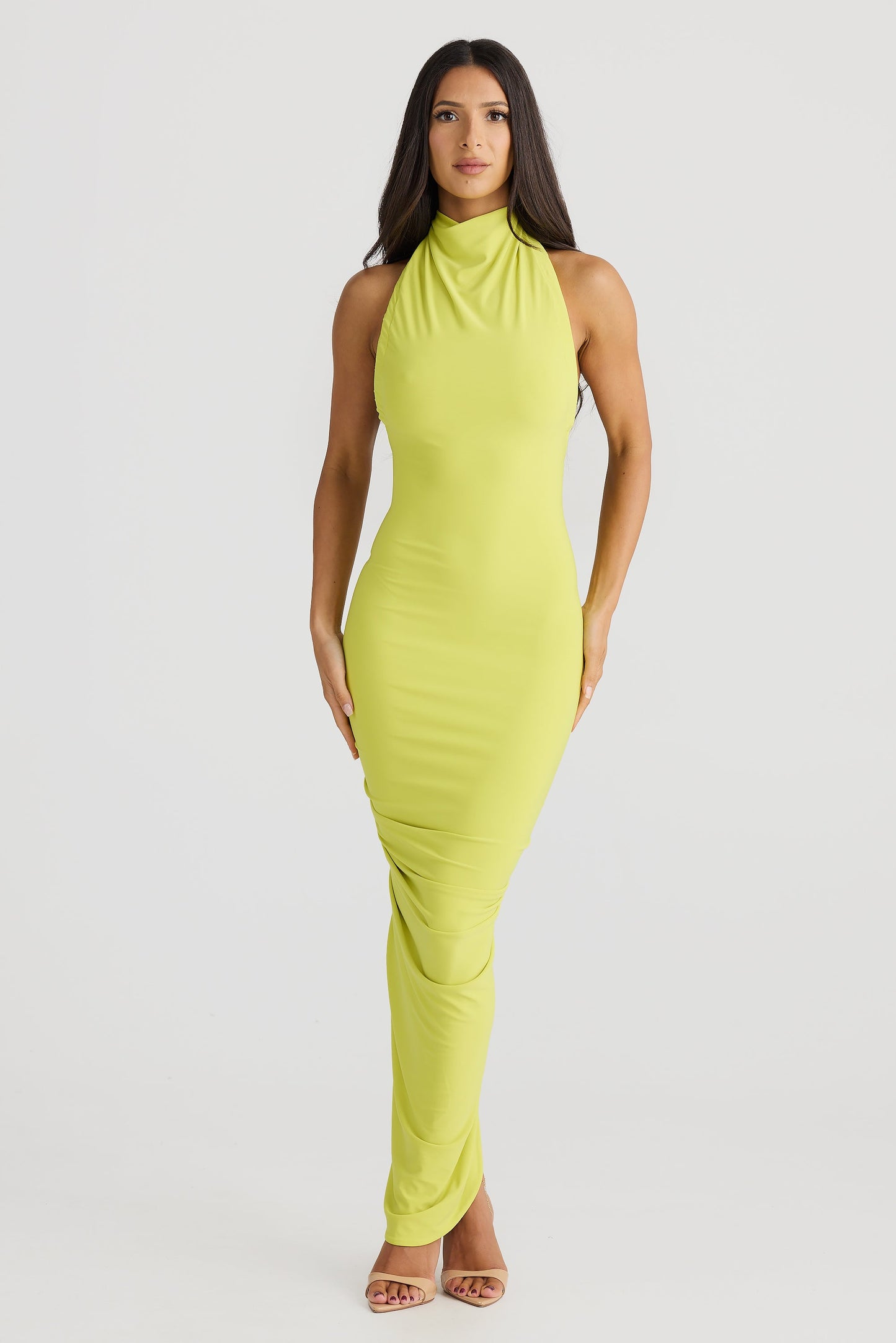 Chartreuse Multi-Way Maxi Dress